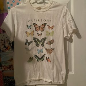 butterfly graphic t